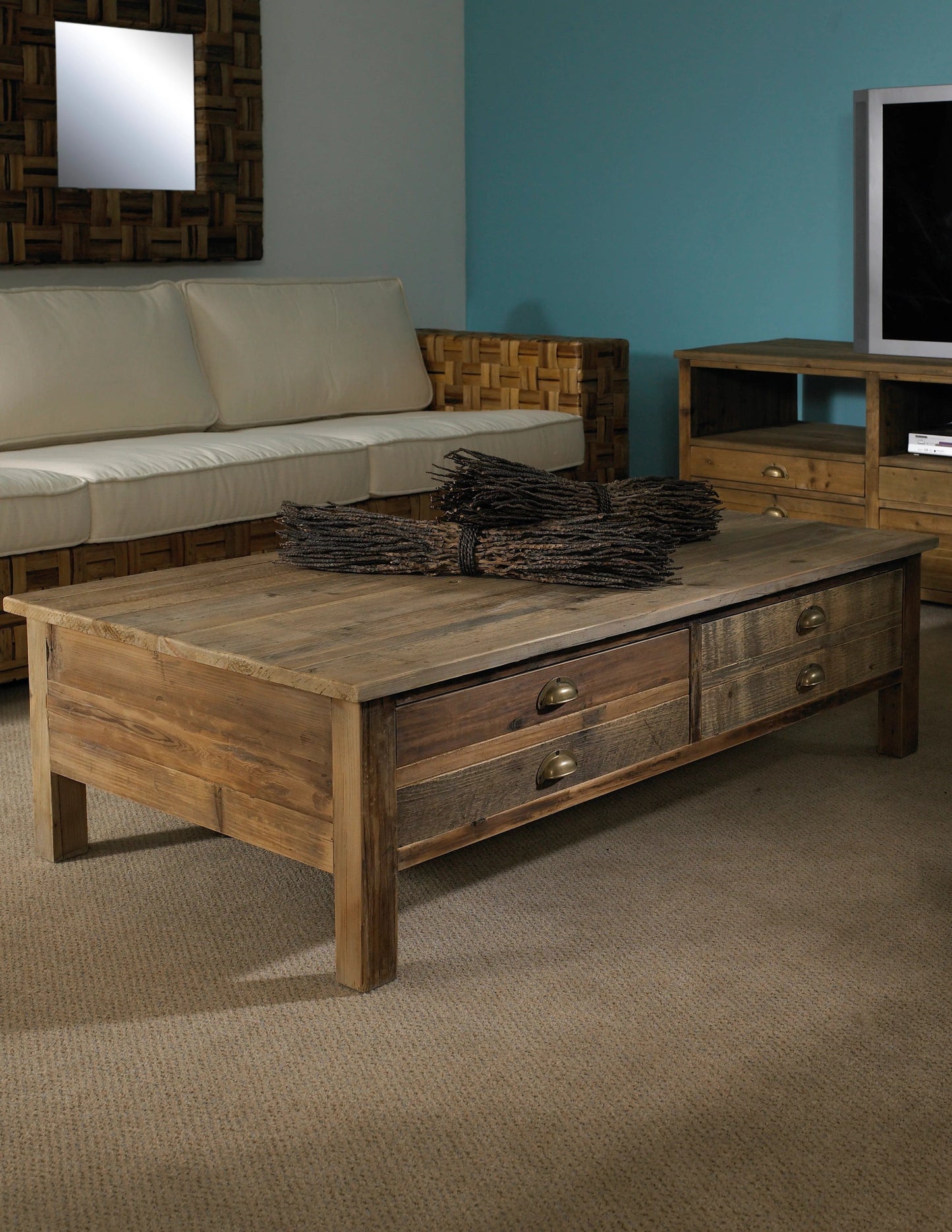 Salvaged Wood Coffee Table - Padma's Plantation