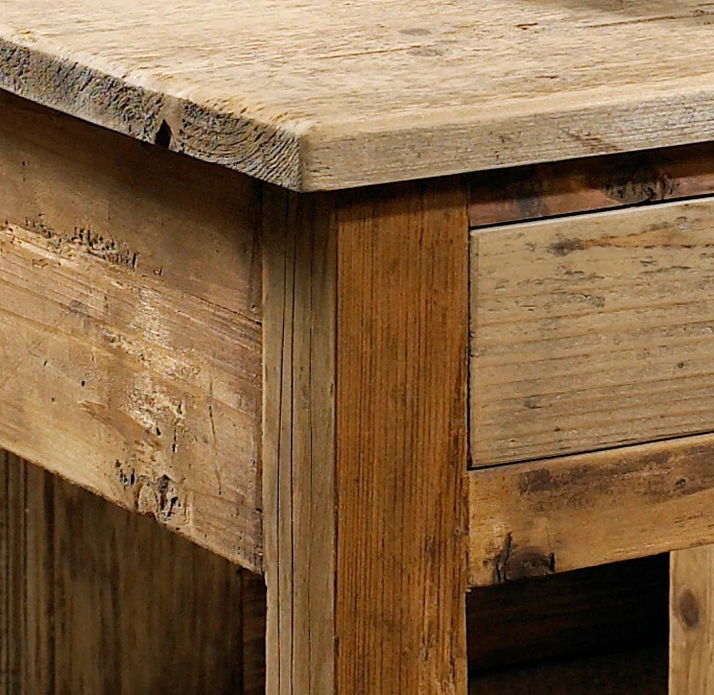 Salvaged Wood End Table - Padma's Plantation