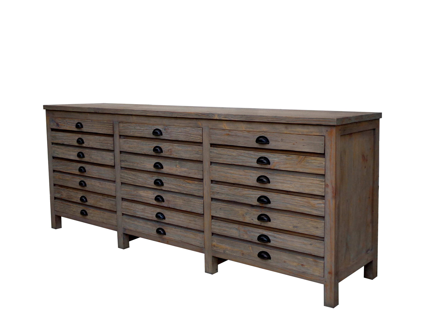 Salvaged Wood Printmaker's  Sideboard - Padma's Plantation