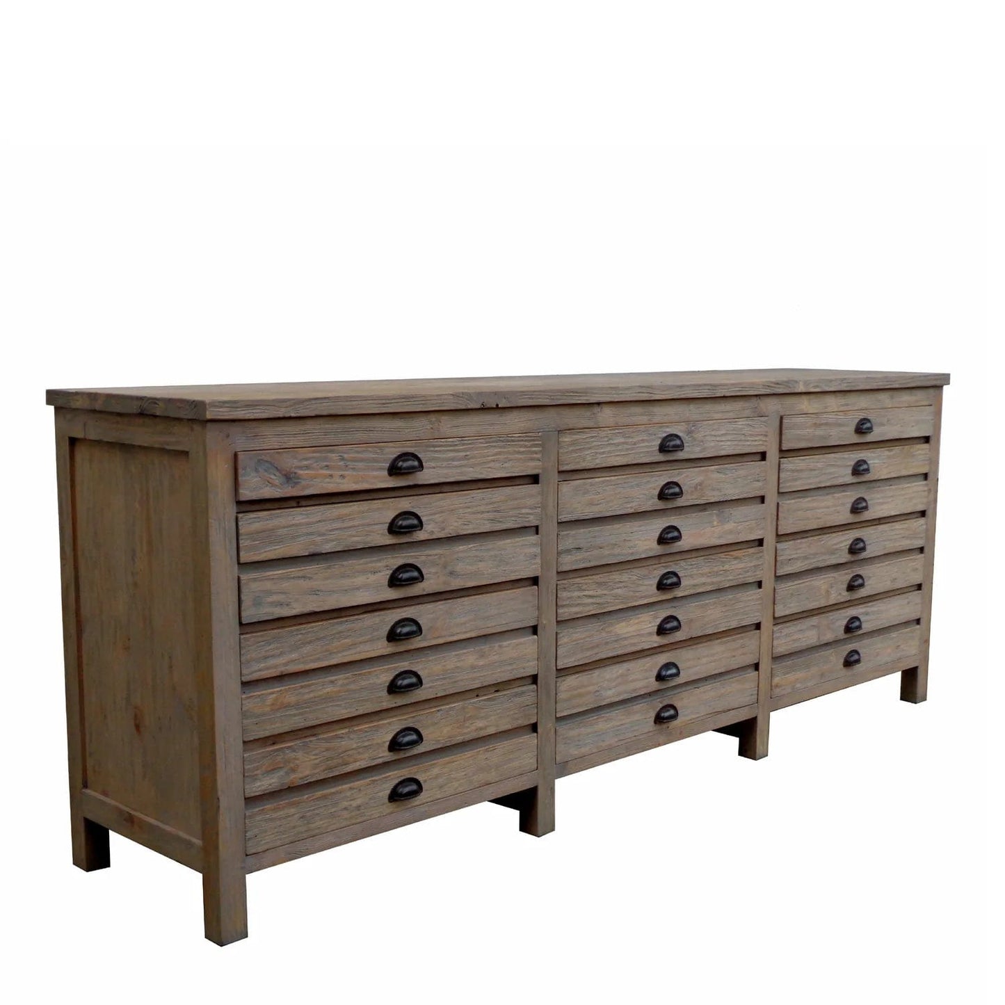 Salvaged Wood Printmaker's  Sideboard - Padma's Plantation